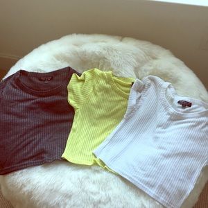 Three top shop ribbed tops